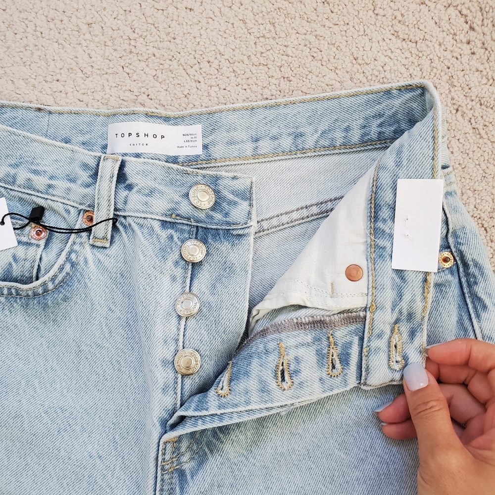 Topshop Editor Jeans in Bleach - Picture 6 of 8